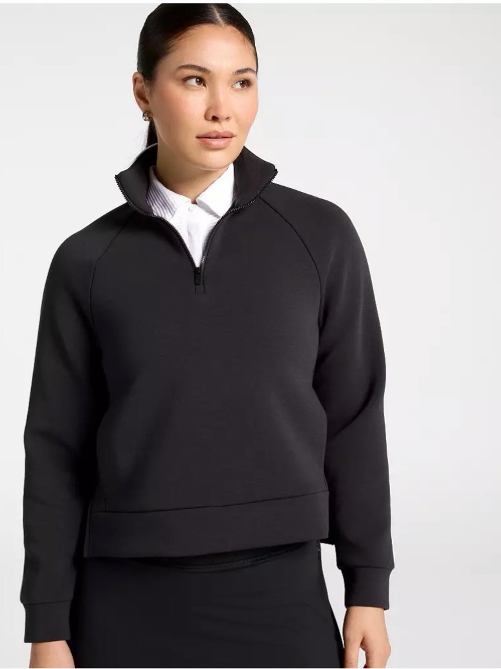 CALIA Women's Golf Soft Scuba 1/4 Zip Sweatshirt